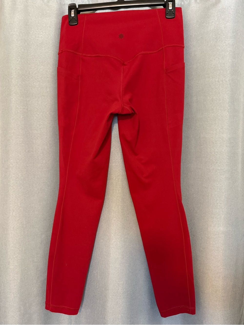 Athleta High-Waist Red Leggings with Pockets - Picture 4 of 6